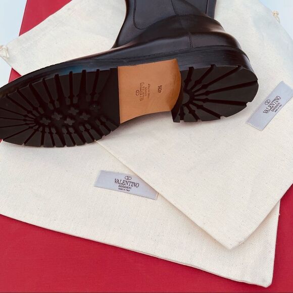 Authentic VALENTINO GARAVANI RUNWAY Bowrap buckled leather over-the-knee boots - Picture 10 of 16